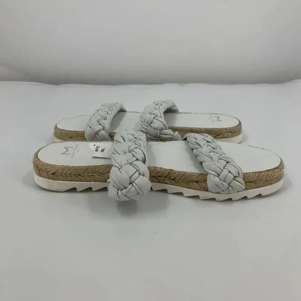 Marc Fisher Women's Jaime Braided Flat Espadrille Slip On Sandal Size‎ 7M NWOB